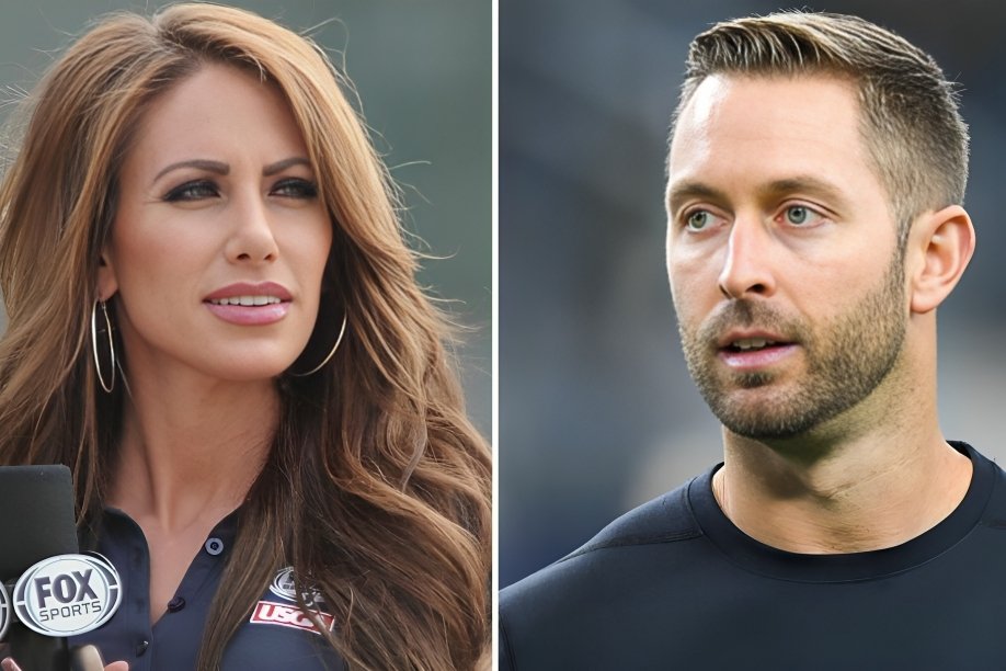 Kliff Kingsbury with Holly Sonders